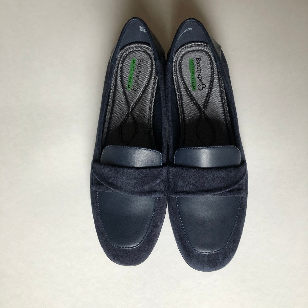 BareTraps Juliya Memory Foam Navy Blue Loafers